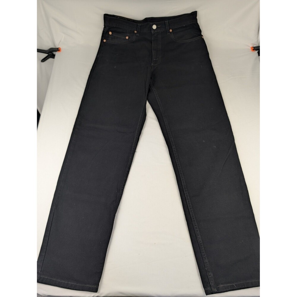 Men's 34x34 Levi's 550 Jeans Vintage Y2K Washed Black 2001 Tapered Relaxed Fit